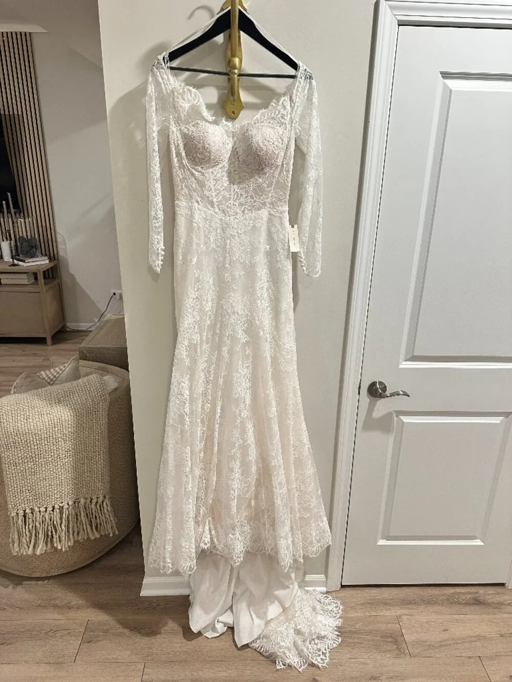 Pronovias x Anthropologie Weddings Eleny Corset Wedding Gown in Ivory Size US 8